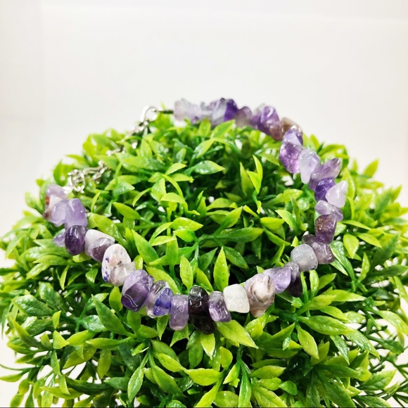 <CLEARANCE>Purple Crystal bracelet, 8.4” - Picture 3 of 3